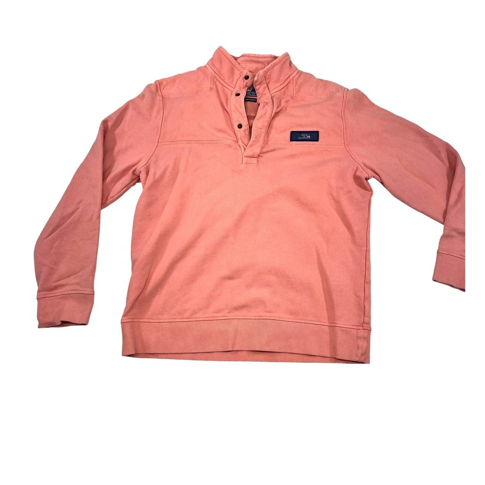 Vineyard Vines Mens The Shep Shirt‎ Pullover Coral Reef Small